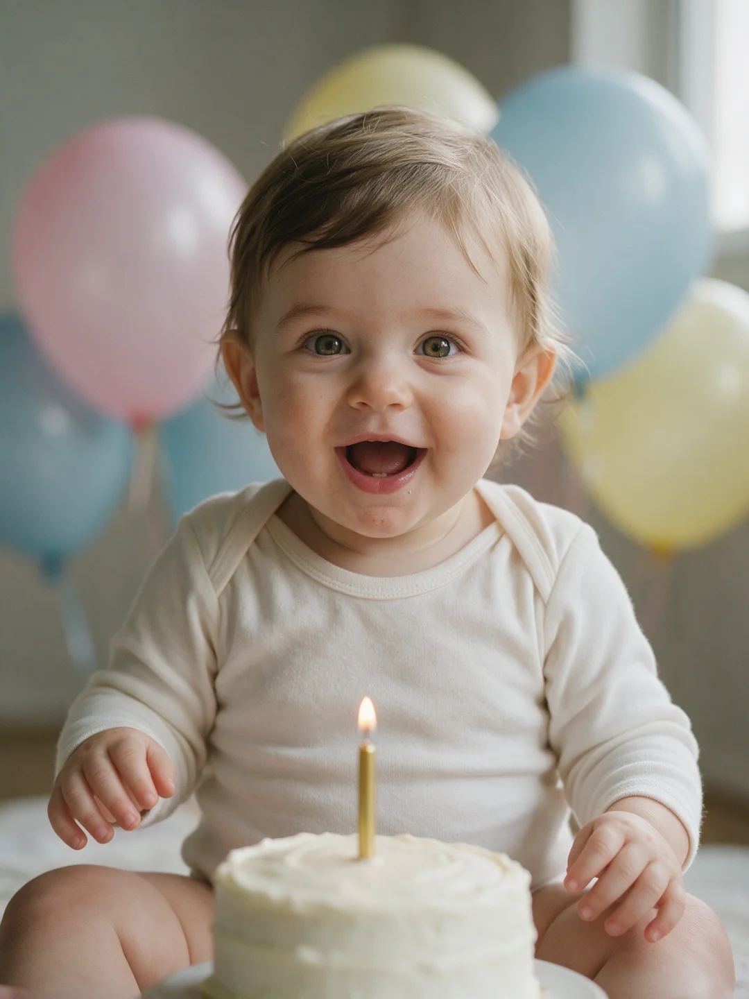 First birthday example from a mycutie photo pack
